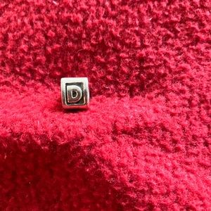 Authentic Pandora Triangular Letter D Charm ALE 925 Sterling Silver